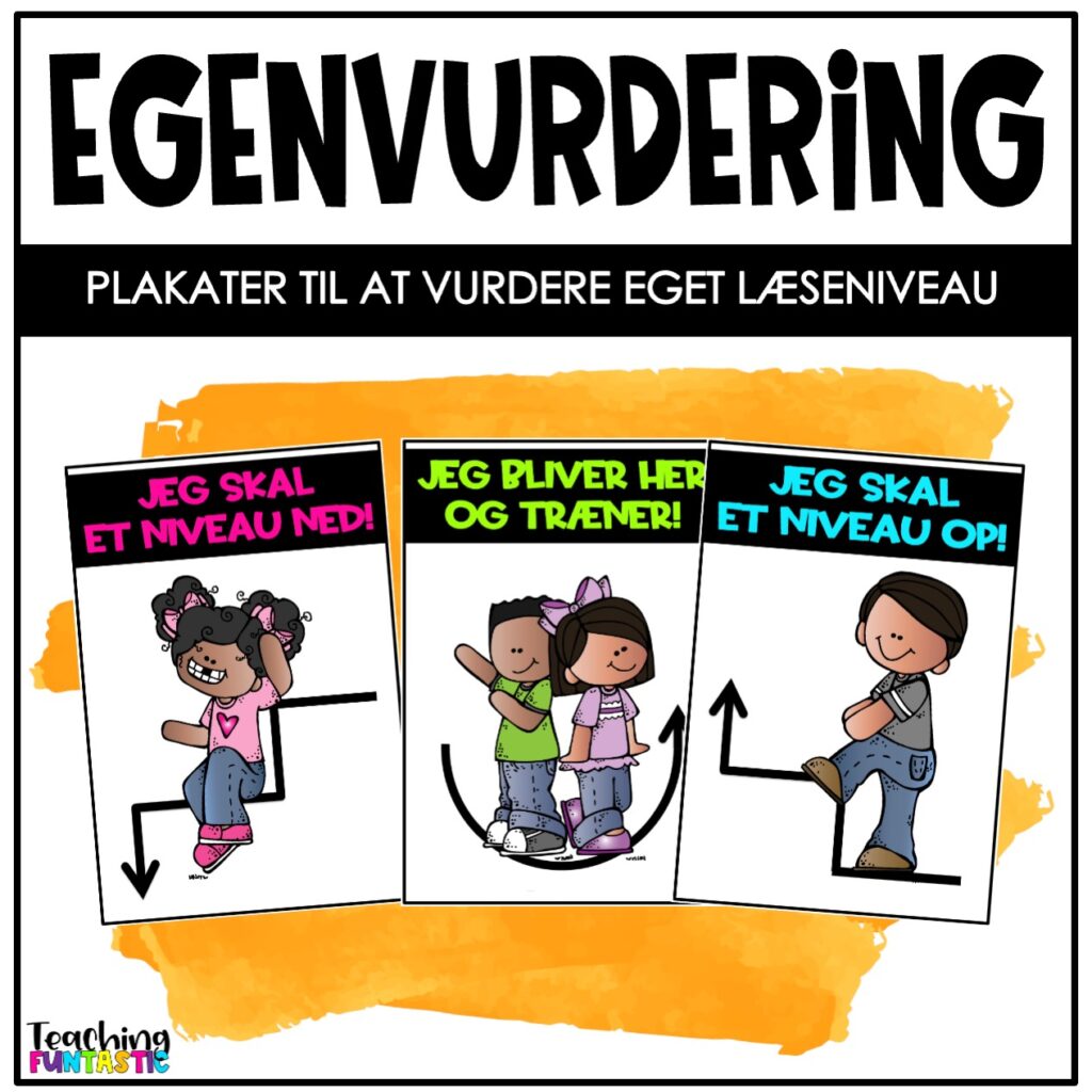 Plakater for egenvurering af niveau - Teaching Funtastic