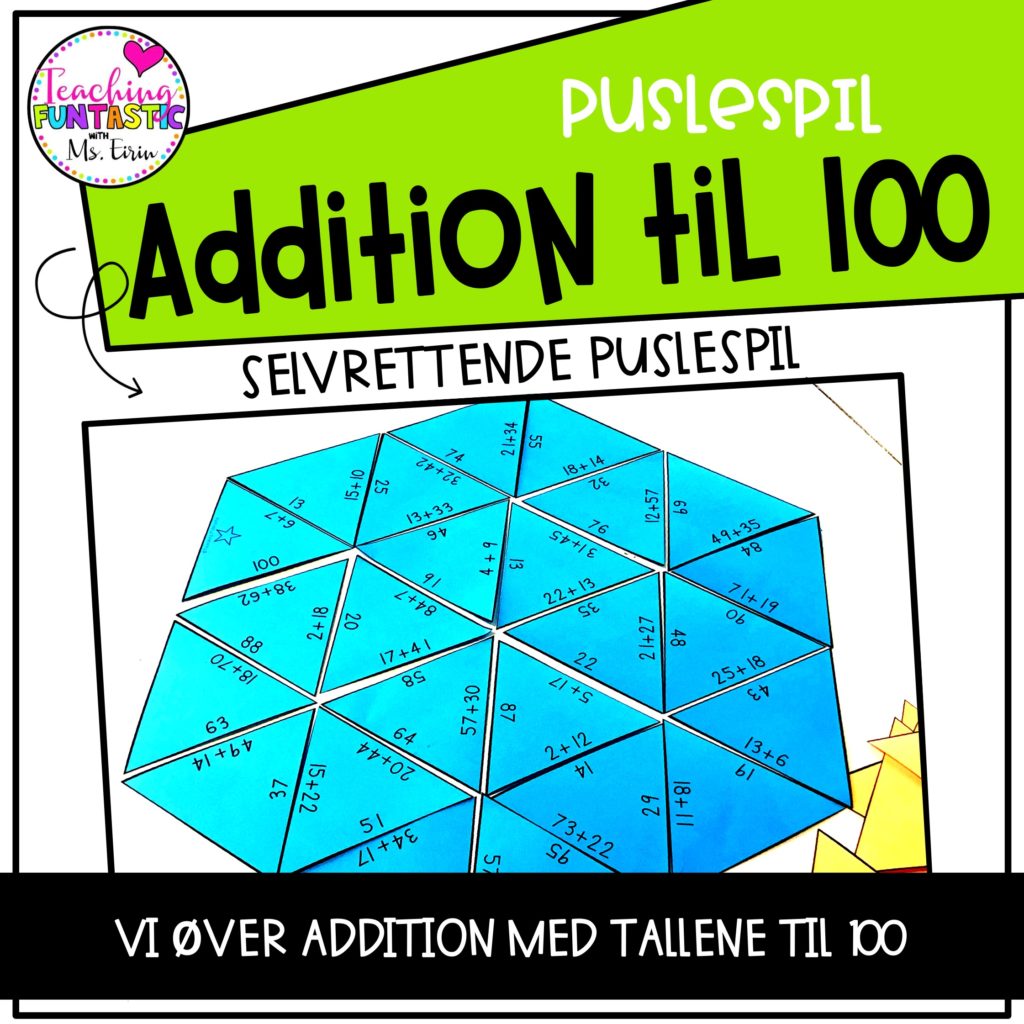 PUSLESPIL - ADDITION TIL 100 - Teaching Funtastic