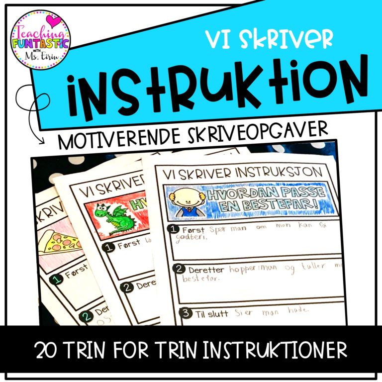 VI SKRIVER INSTRUKTION - Teaching Funtastic