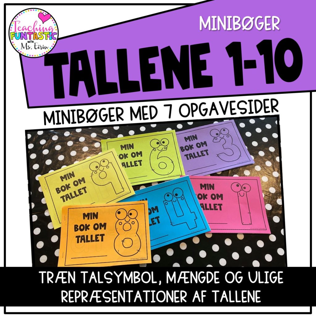 Minibøger 0. og 1.klasse - tallene til 10 | Teaching Funtastic