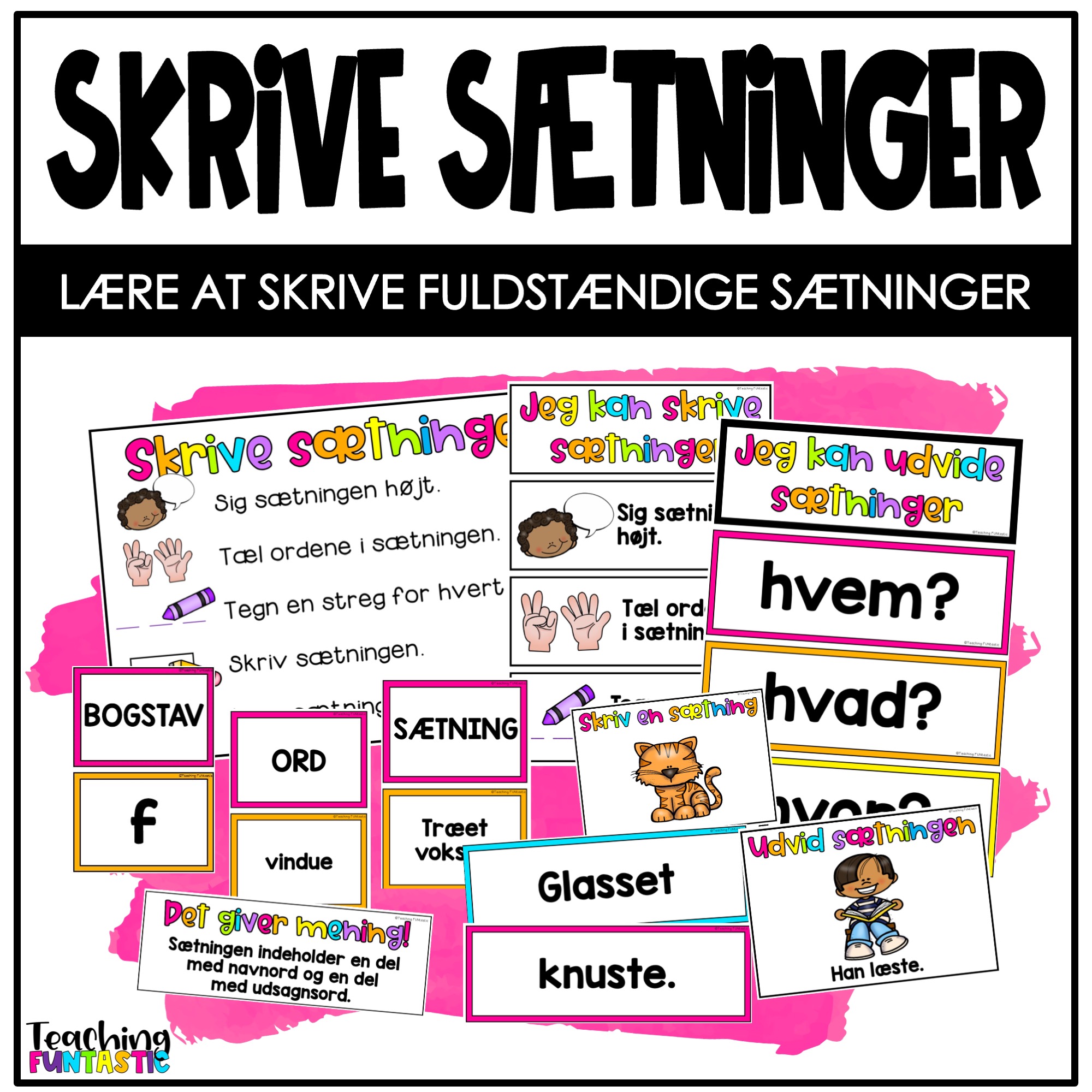 skrive sætninger