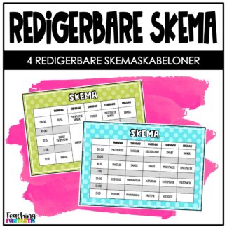 redigerbare skema