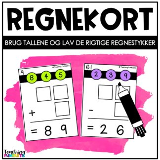opstilling af addition og subtraktion