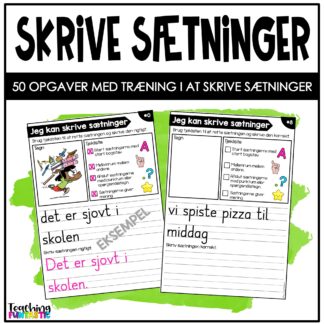 skrive sætninger