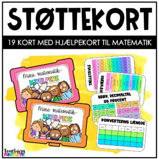 støttekort matematik
