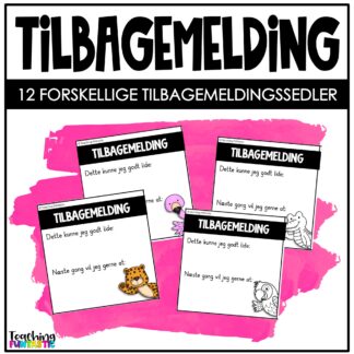 Tilbagemelding på elevarbejde