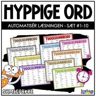 danske hyppige ord dansk
