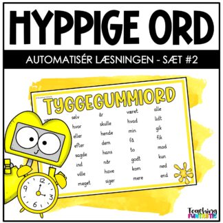 danske hyppige ord dansk