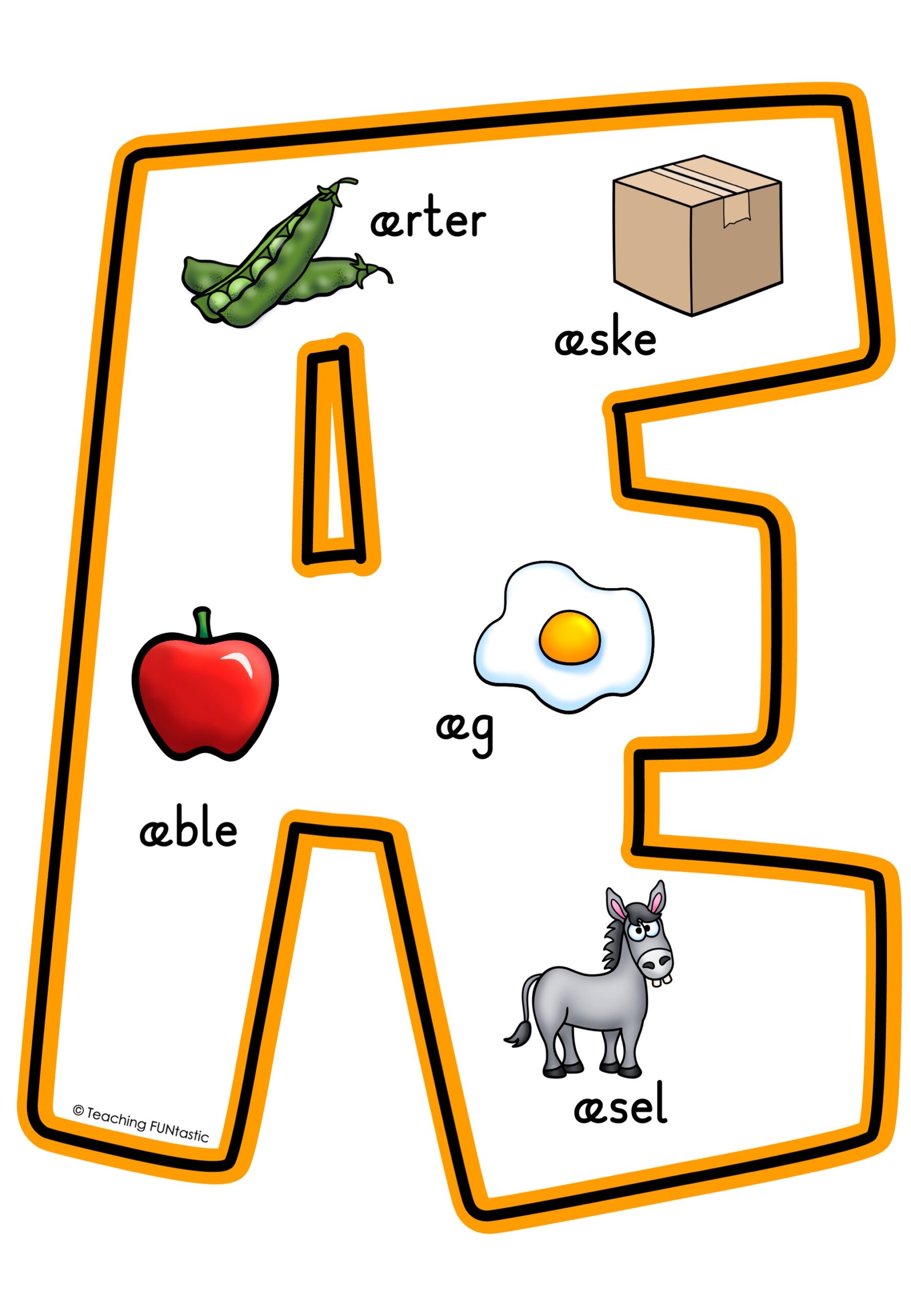 Store alfabetbogstaver med billeder - Billede 5