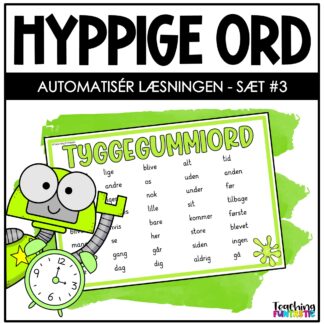 danske hyppige ord dansk