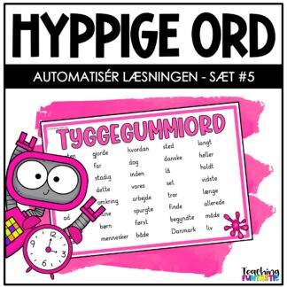danske hyppige ord dansk