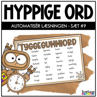 danske hyppige ord dansk