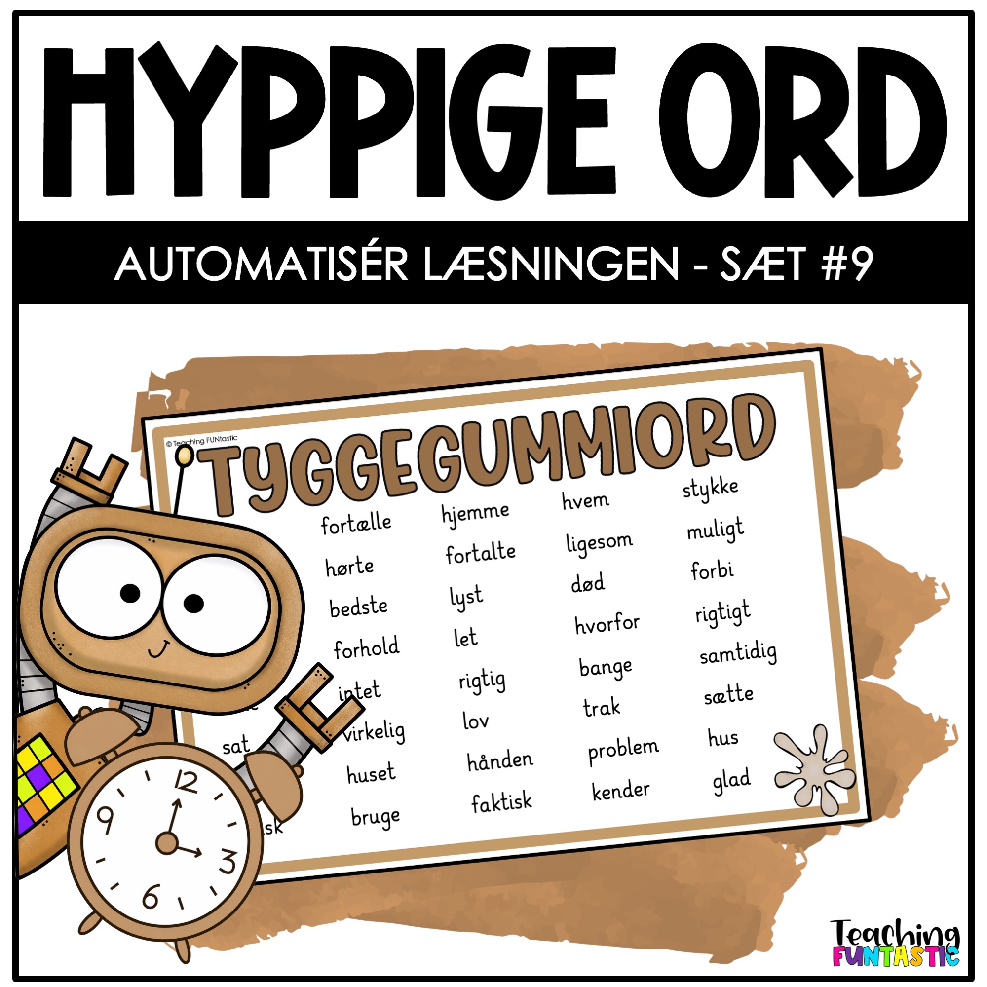 danske hyppige ord dansk